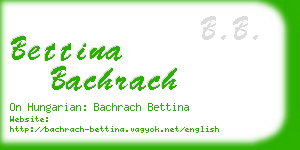 bettina bachrach business card